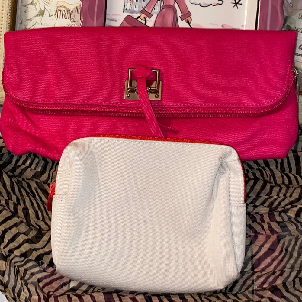 Bag Bundle with clutch and cosmetic bag